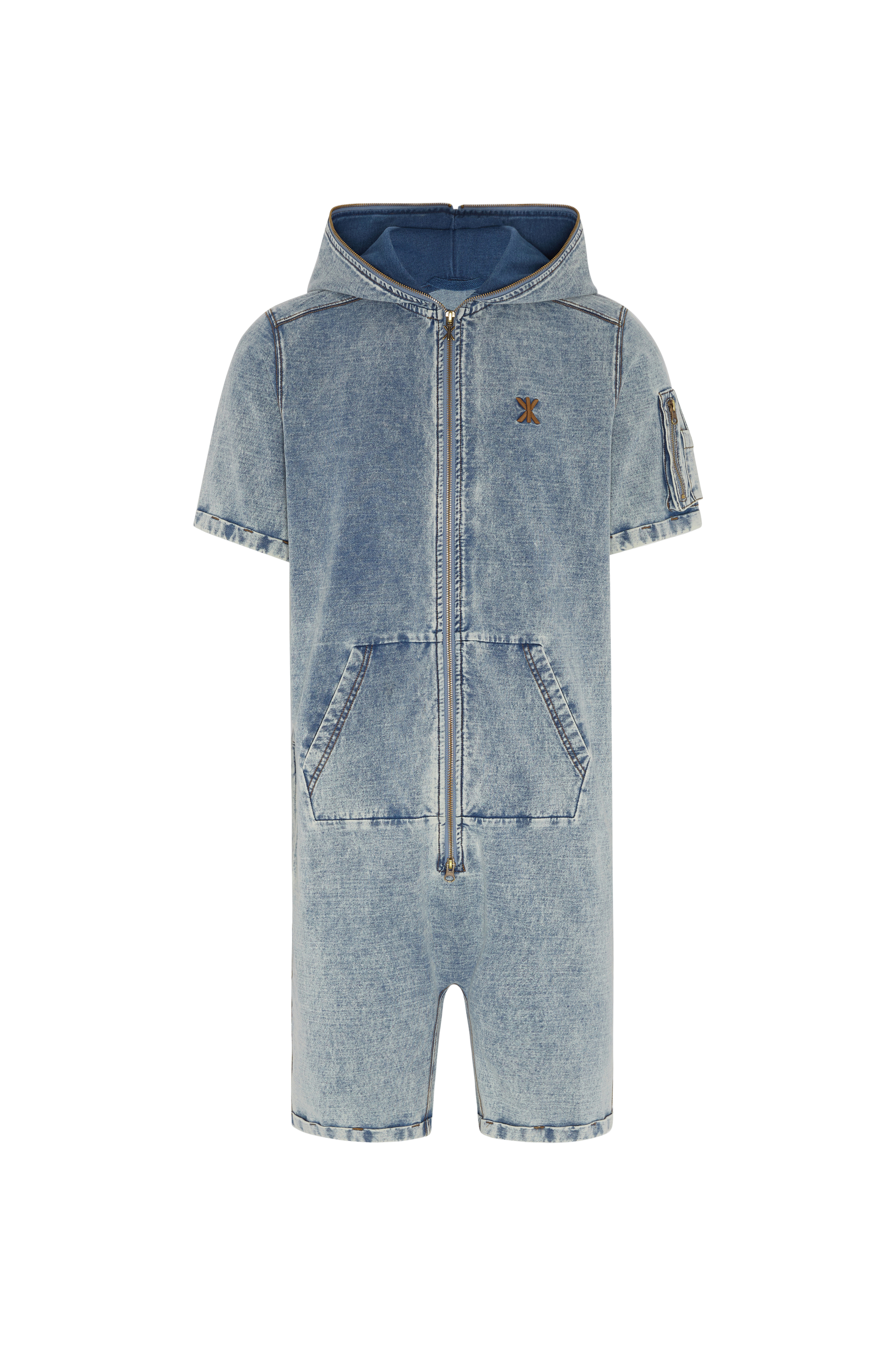 Soft Denim Short Jumpsuit – Onepiece