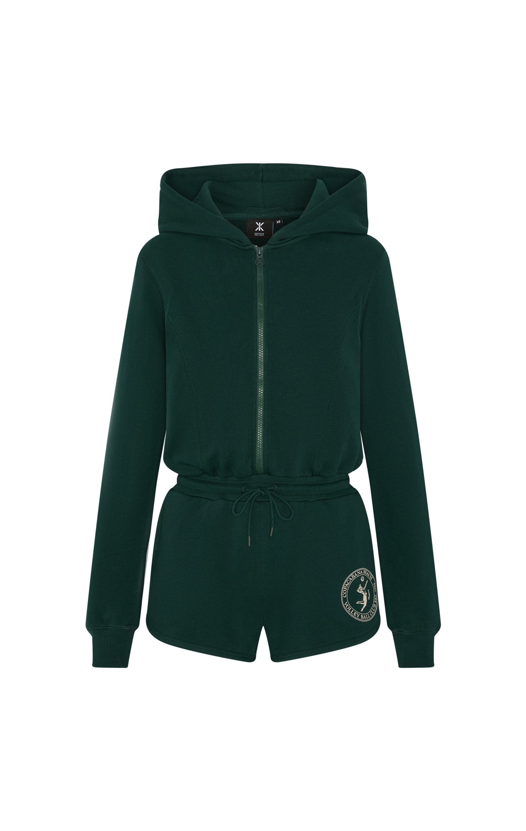 Sporty Basic Short Female Jumpsuit | Green – Onepiece