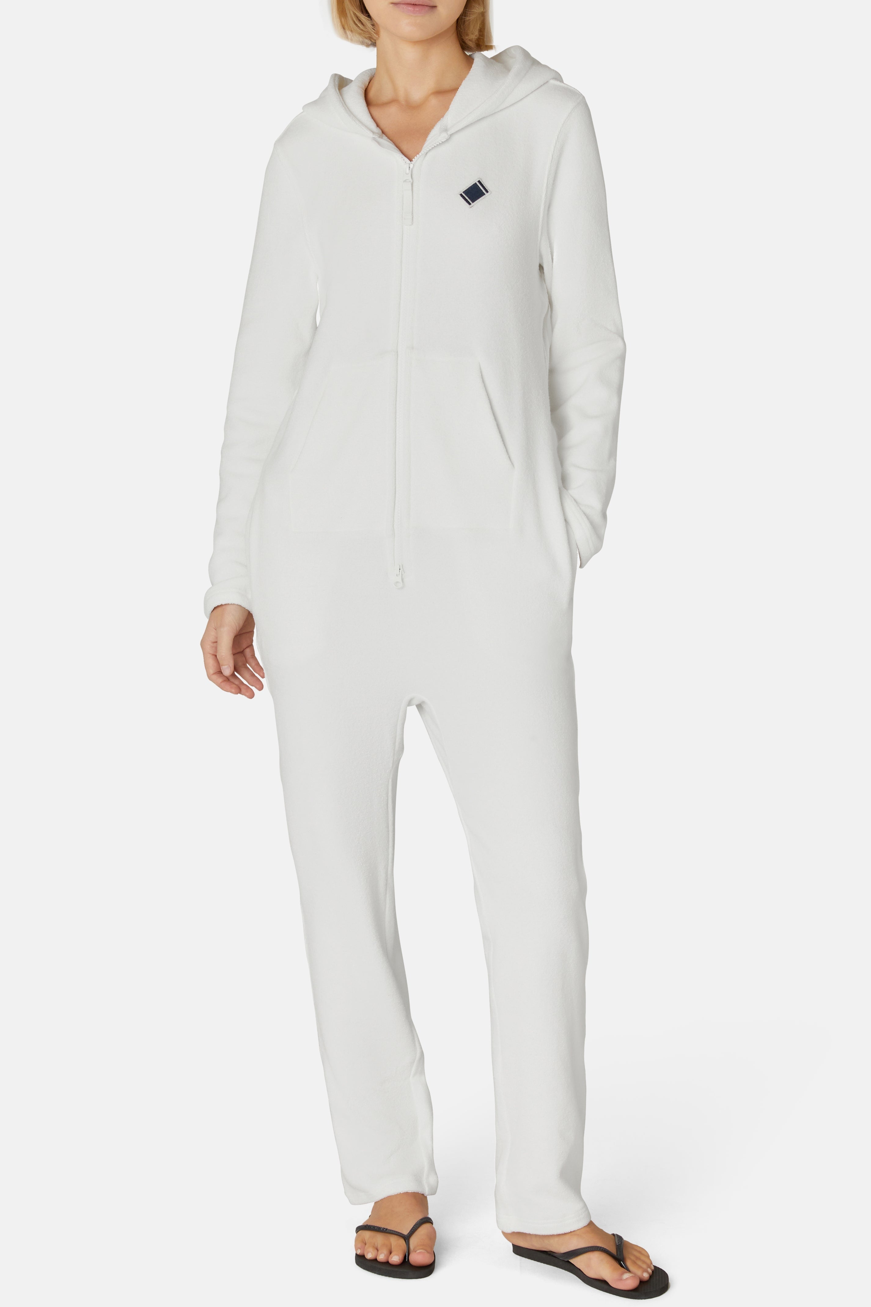 Towel Club Long Jumpsuit Off White