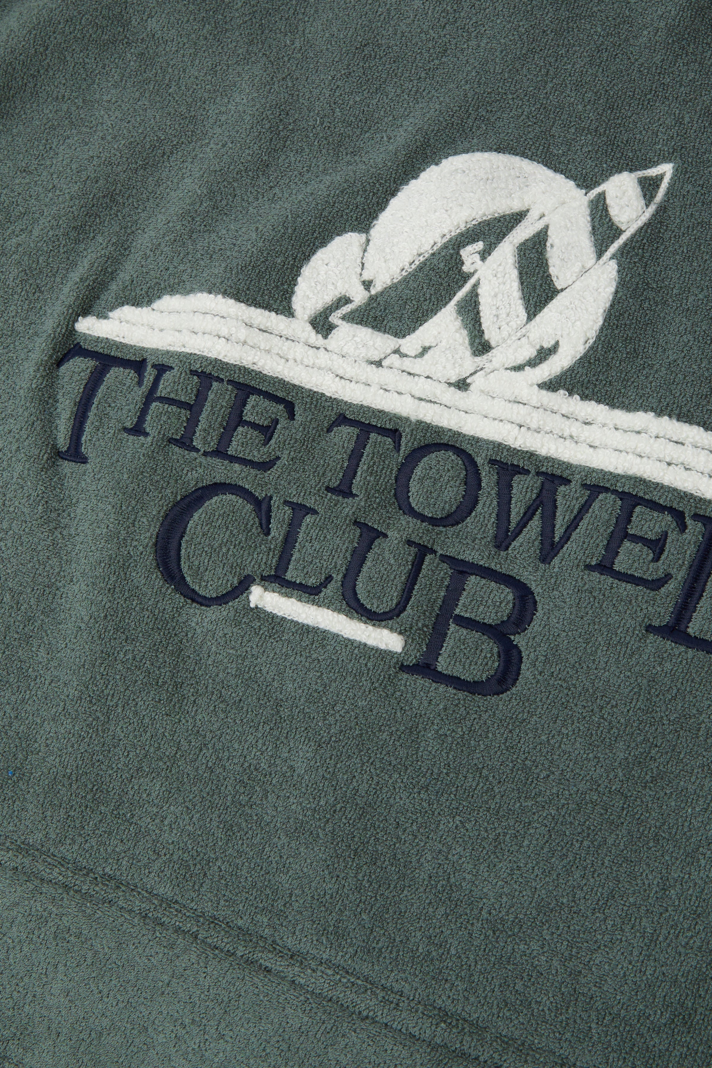 Towel Club Poncho Short Jumpsuit Dusty Green