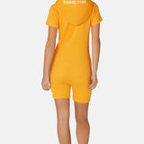 Towel Club Short Fitted Jumpsuit Orange