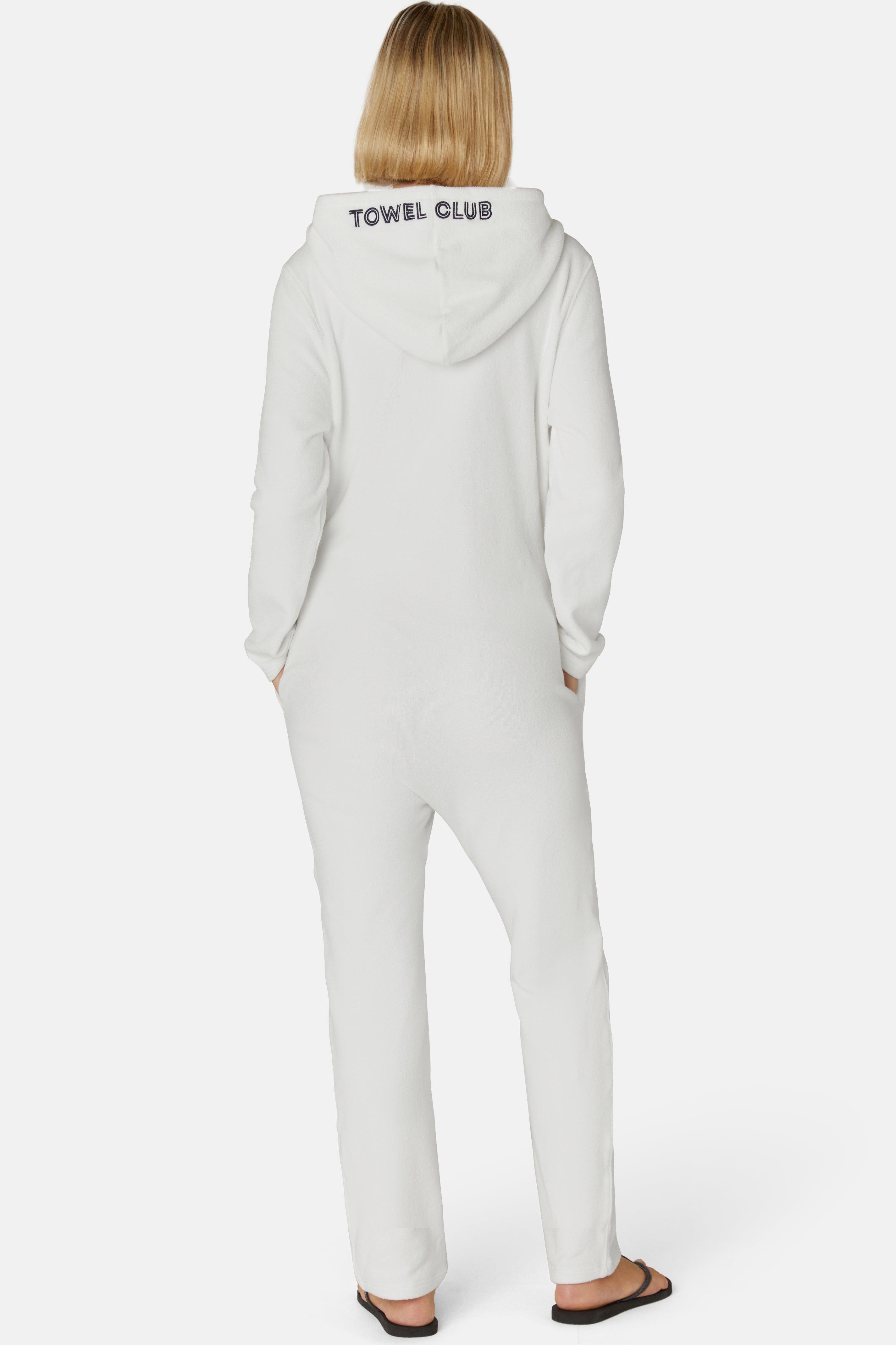 Towel Club Long Jumpsuit Off White
