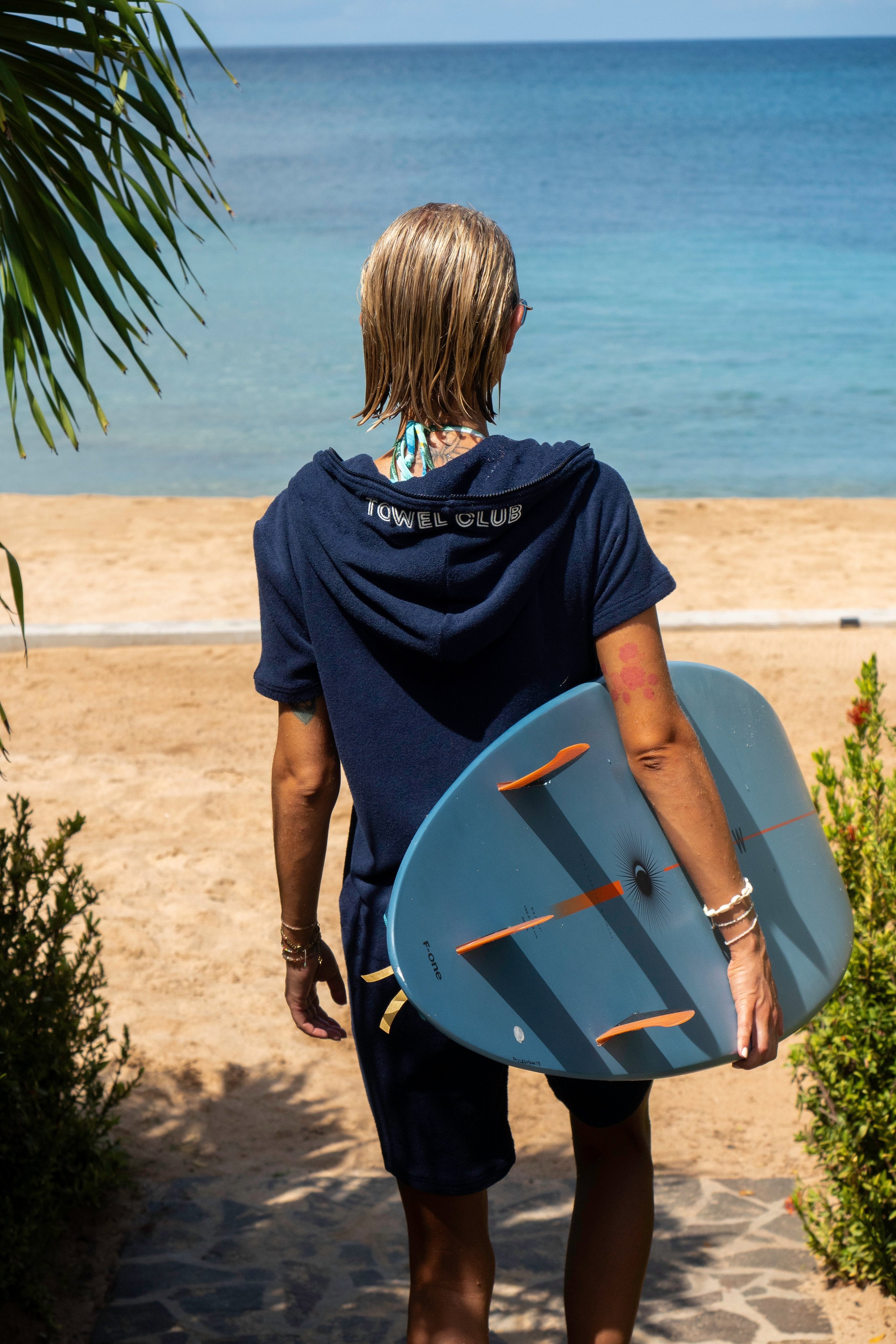Towel Club Shortsleeve Jumpsuit Navy