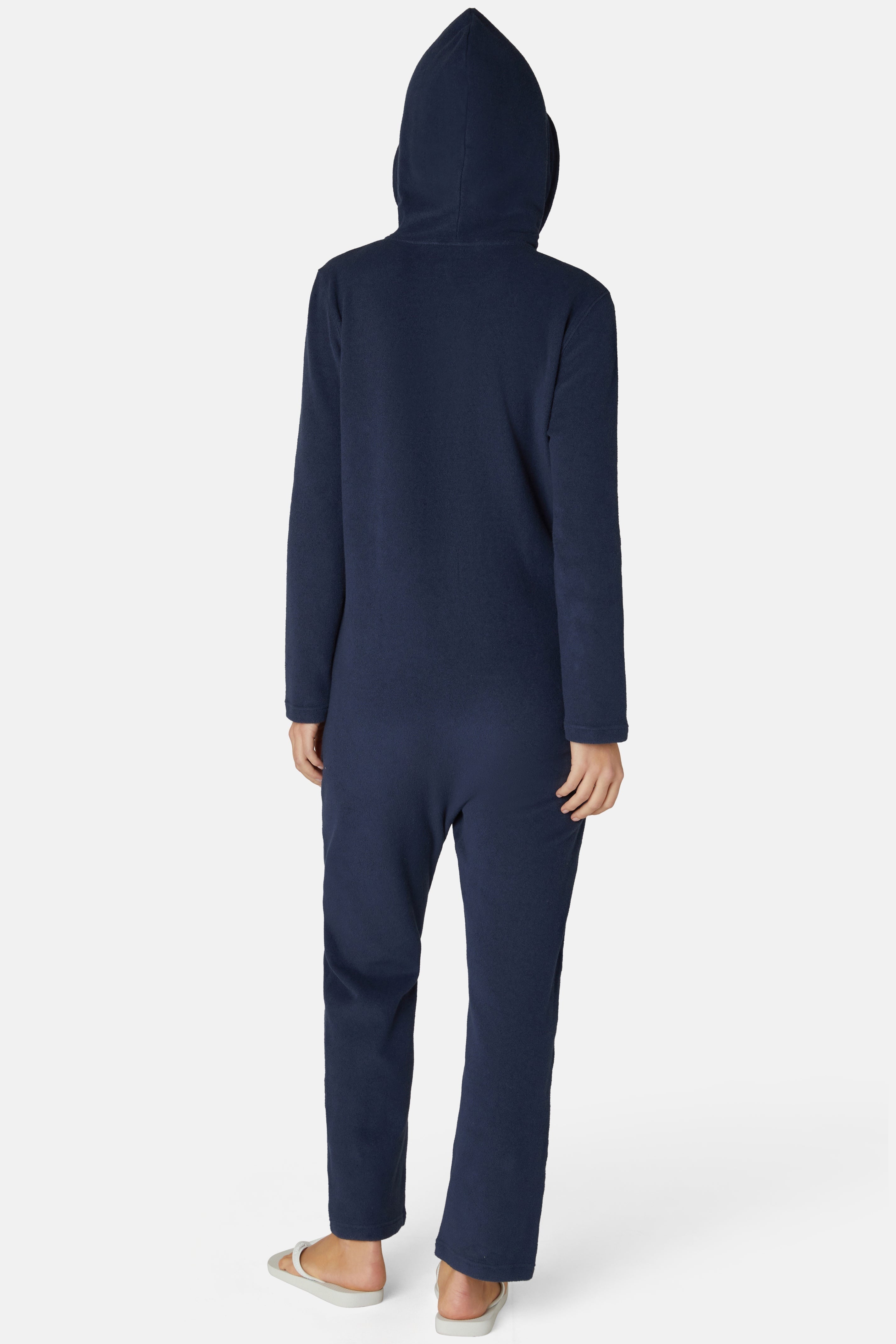 Towel Club Long Jumpsuit Navy