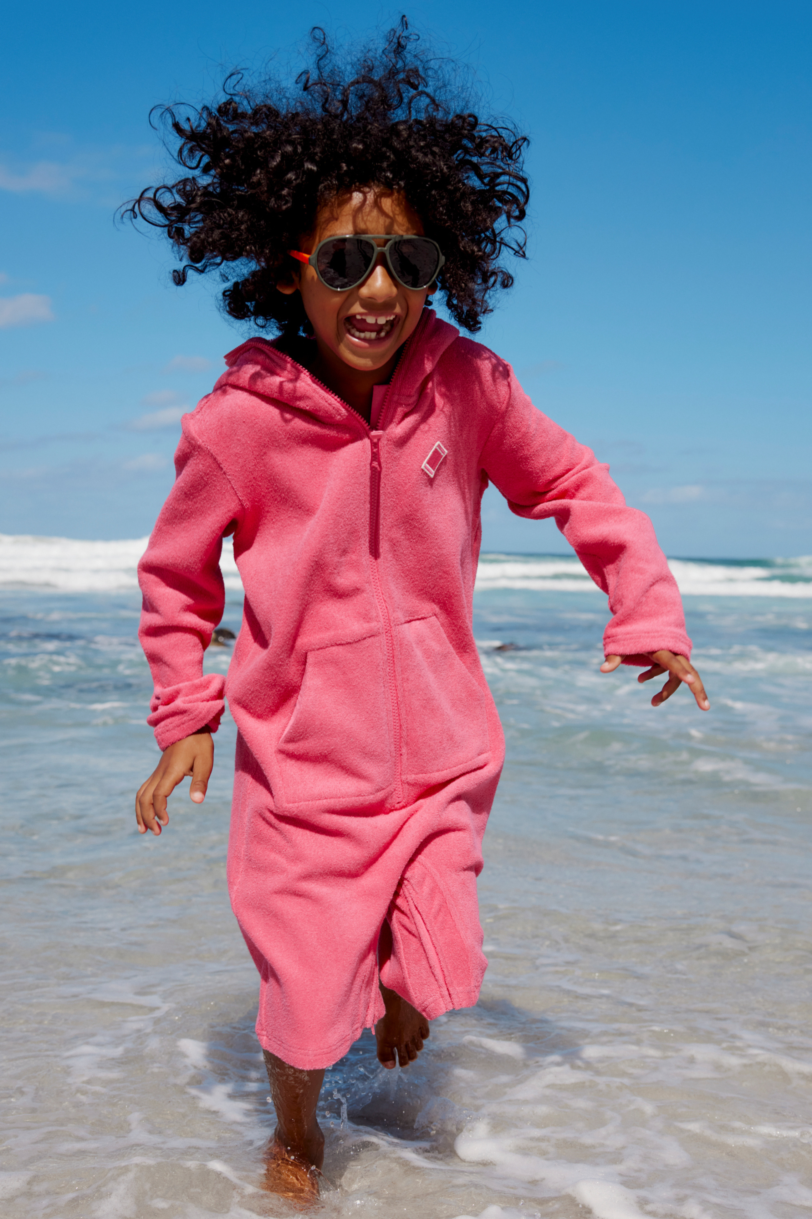 Towel Club Short KIDS Jumpsuit Dark Pink