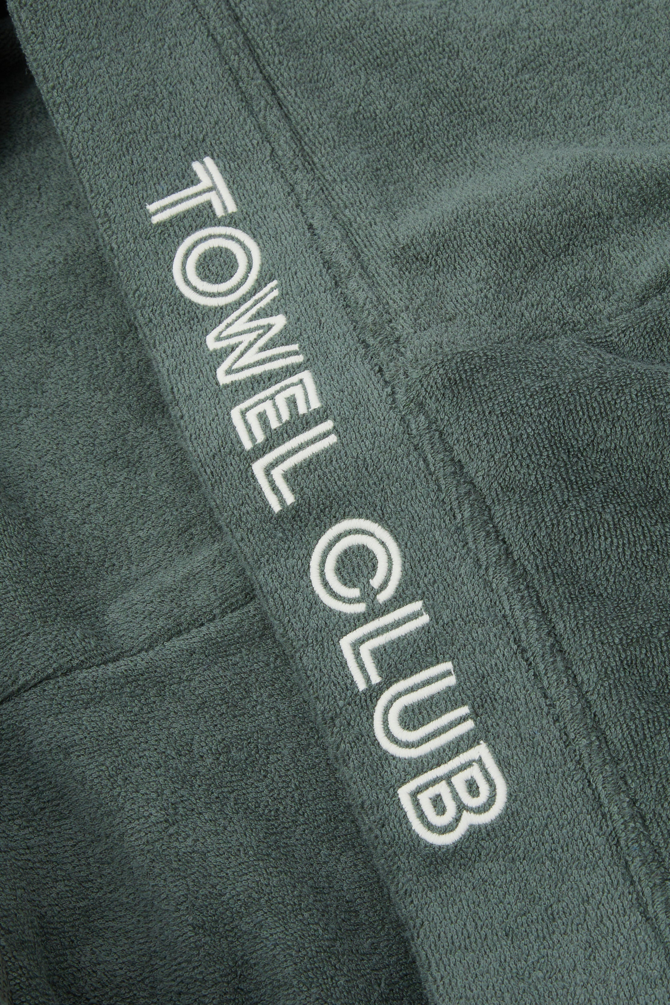 Towel Club Poncho Short Jumpsuit Dusty Green