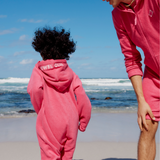Towel Club Short KIDS Jumpsuit Dark Pink