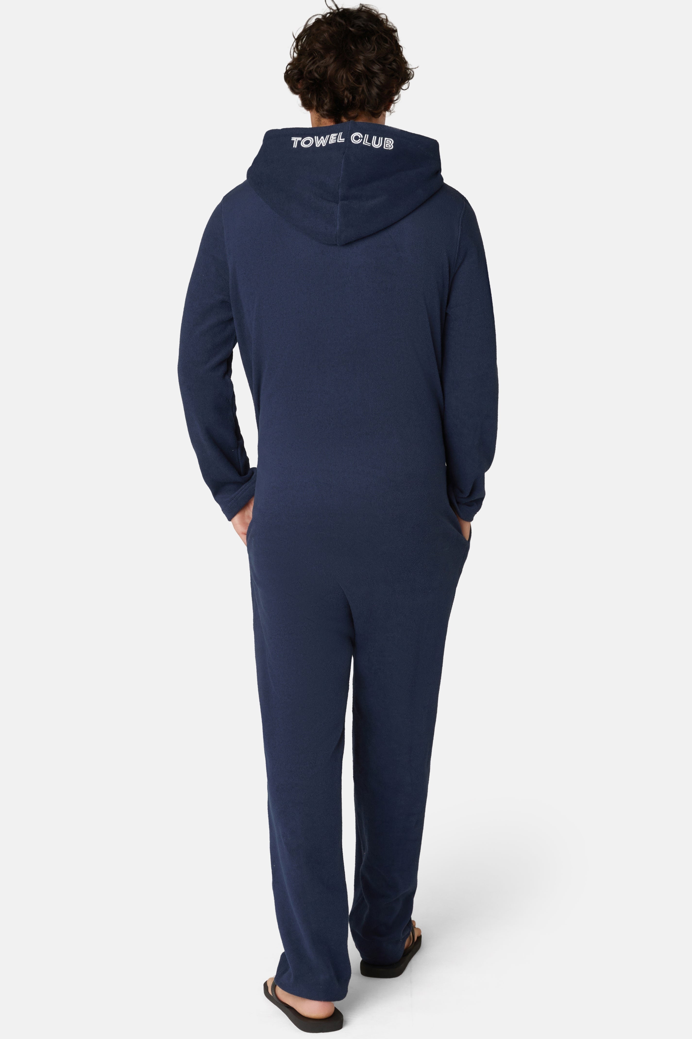 Towel Club Long Jumpsuit Navy