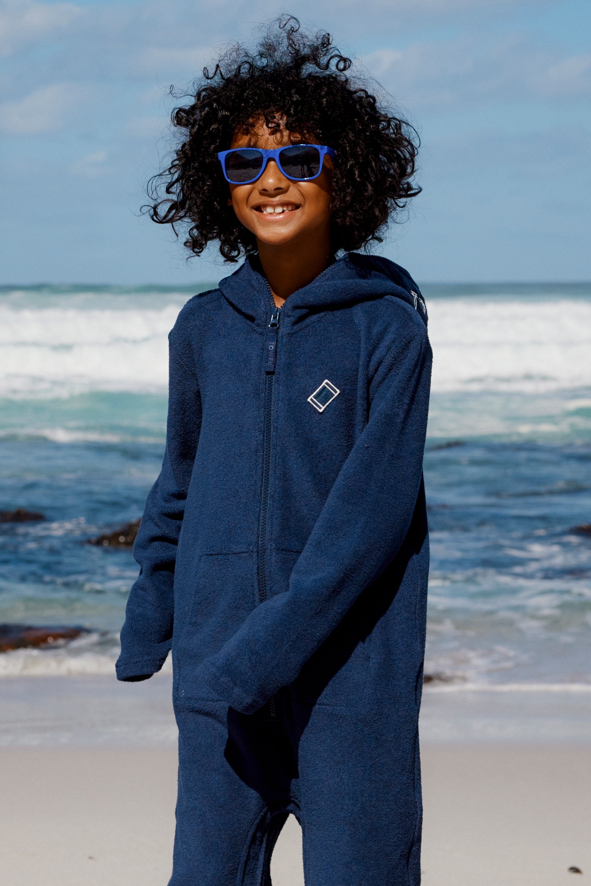 Towel Club Short KIDS Jumpsuit Navy