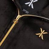 Alps Soft Velvet Fitted Jumpsuit Black