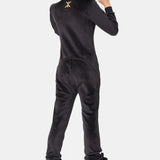 Alps Soft Velvet Fitted Jumpsuit Black