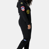 Aviator Onesie Black