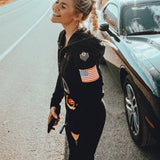 Aviator Onesie Black