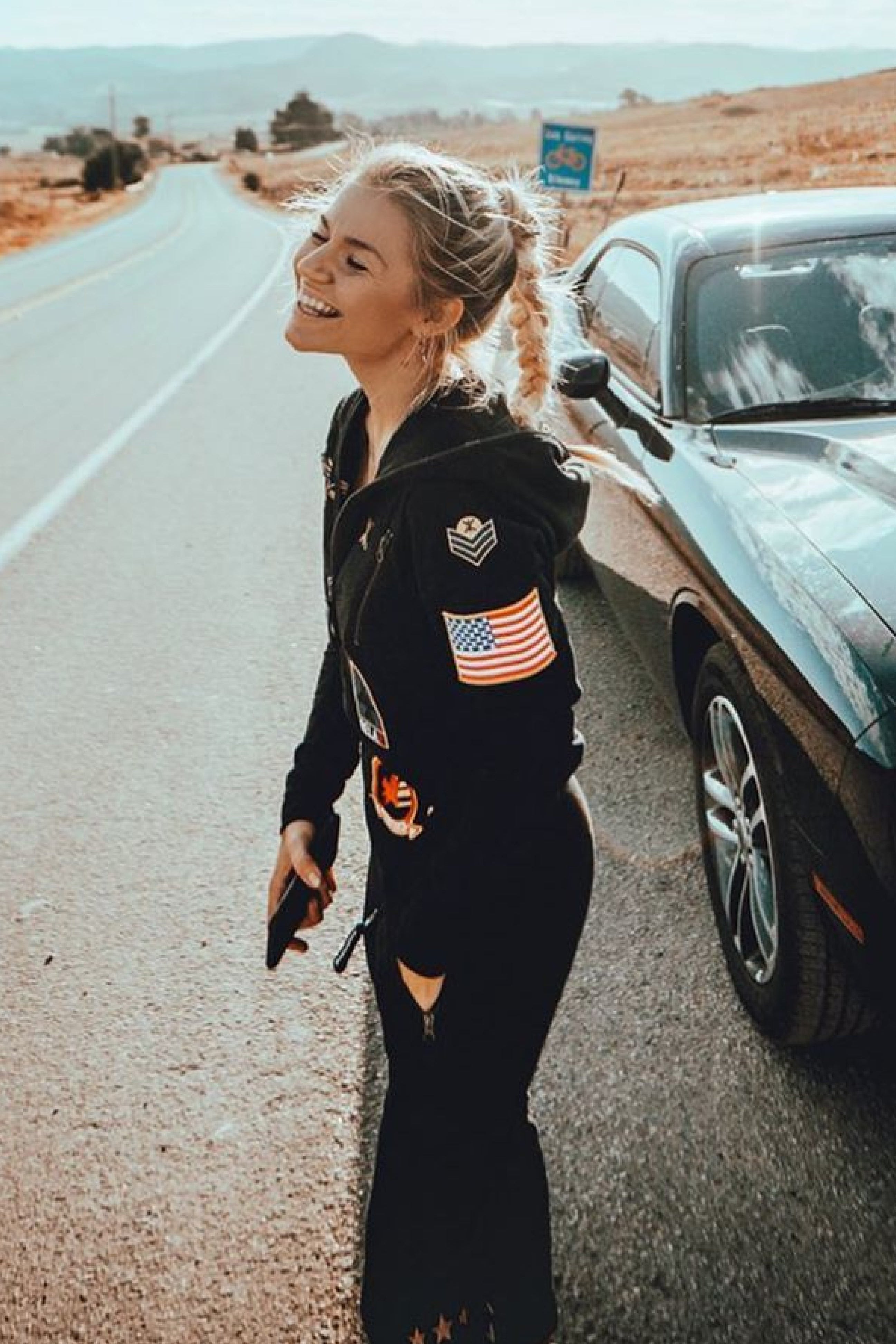 Aviator Onesie Black