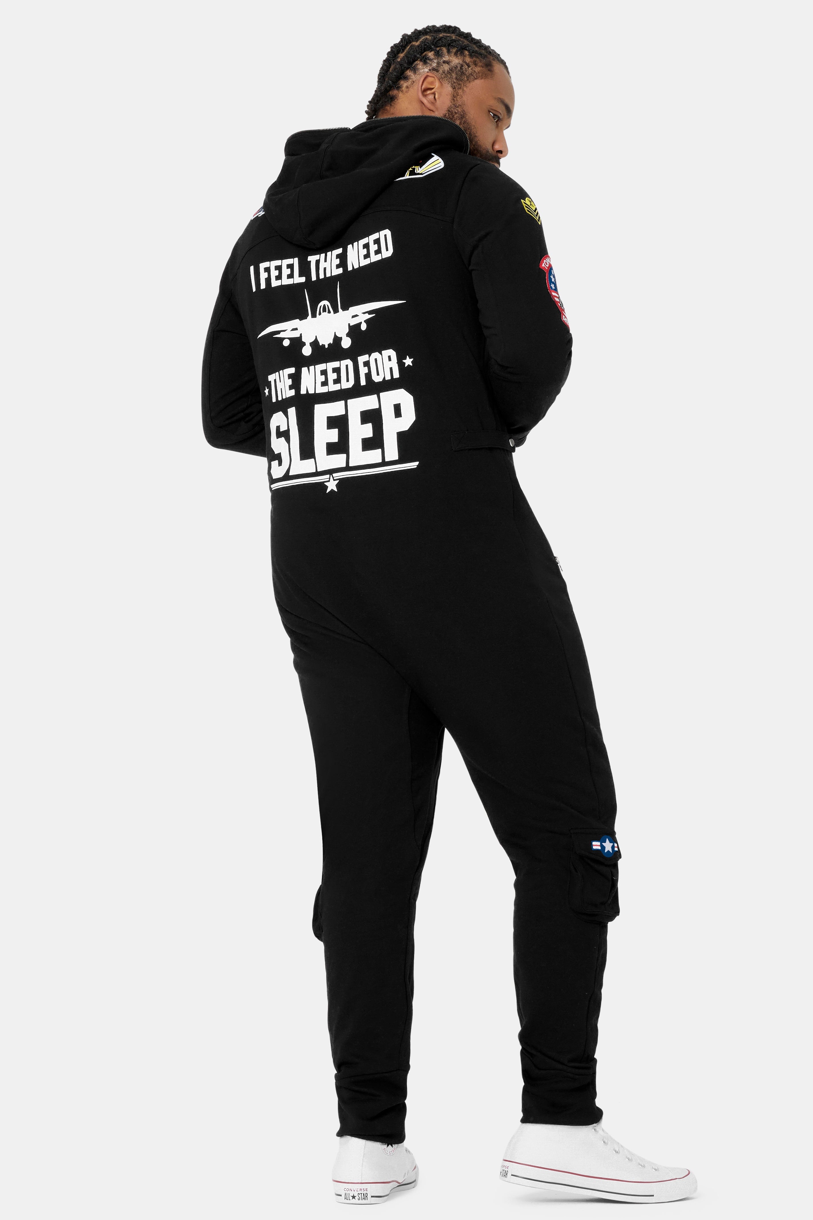 Aviator Onesie Black