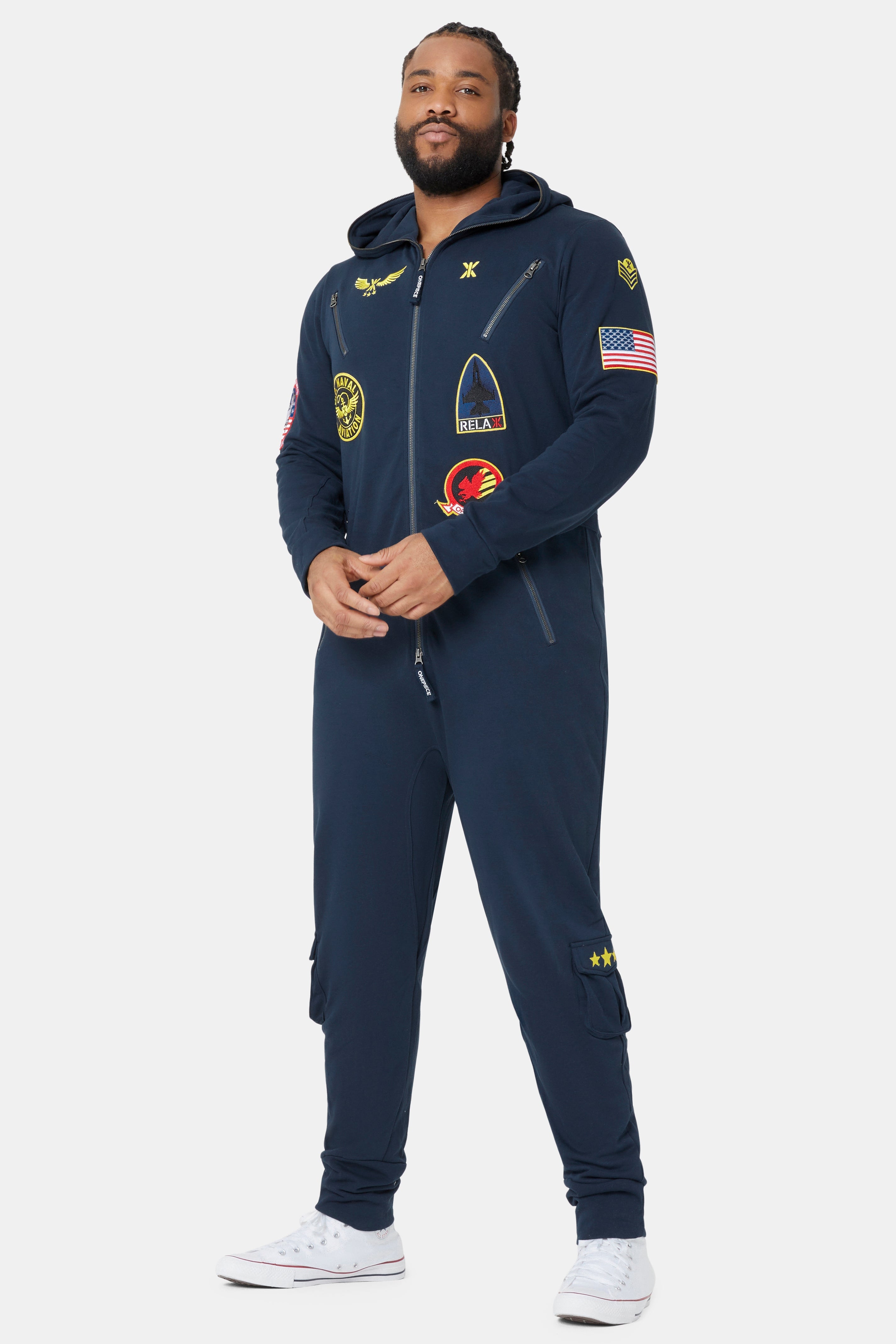 Aviator Onesie Midnight Blue