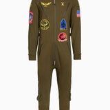 Aviator Onesie Green