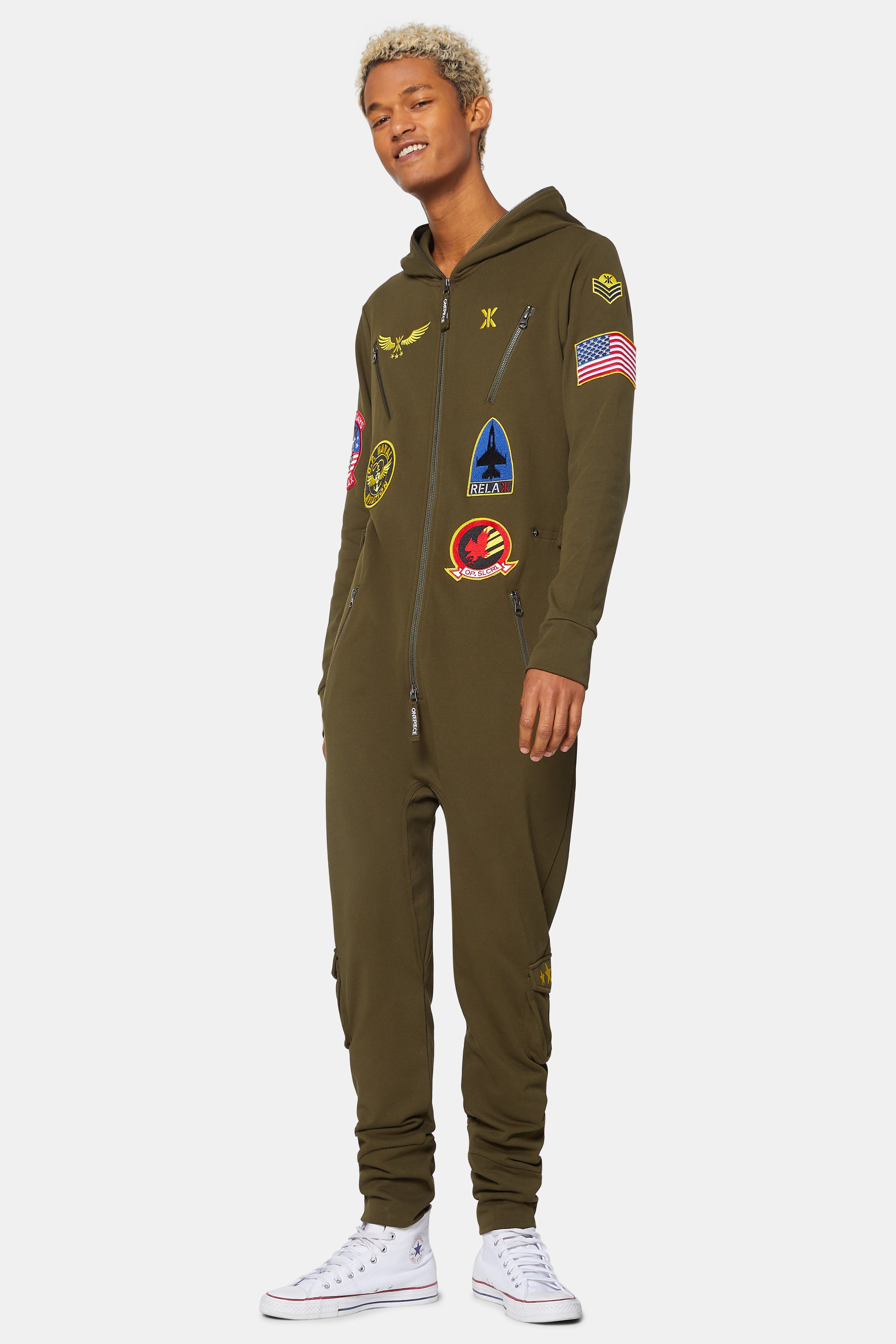 Aviator Onesie Green