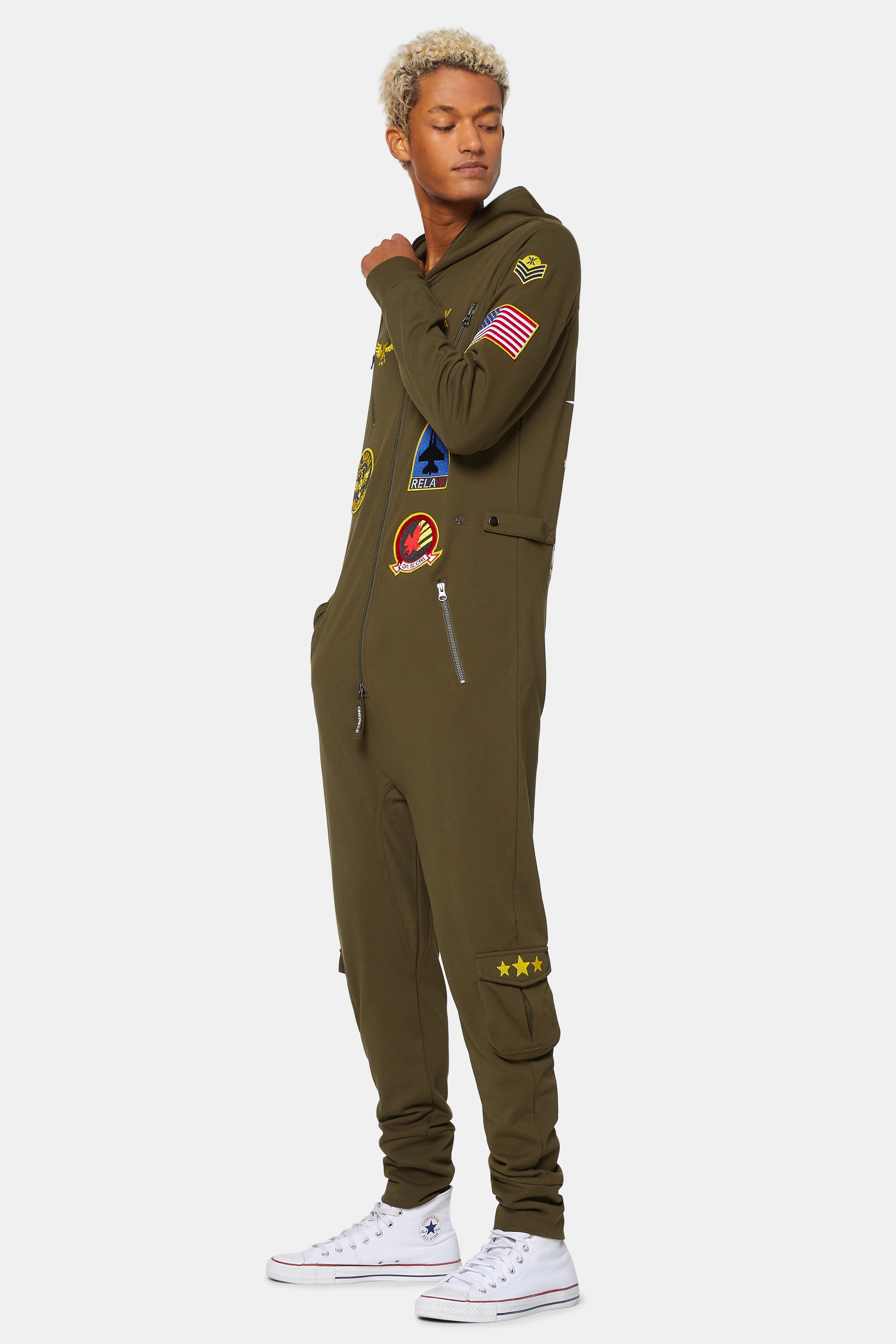 Aviator Onesie Green