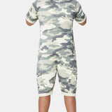 Cargo Short Jumpsuit Army Camo