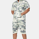 Cargo Short Jumpsuit Army Camo