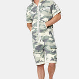 Cargo Short Jumpsuit Army Camo
