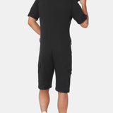 Cargo Short Jumpsuit Black