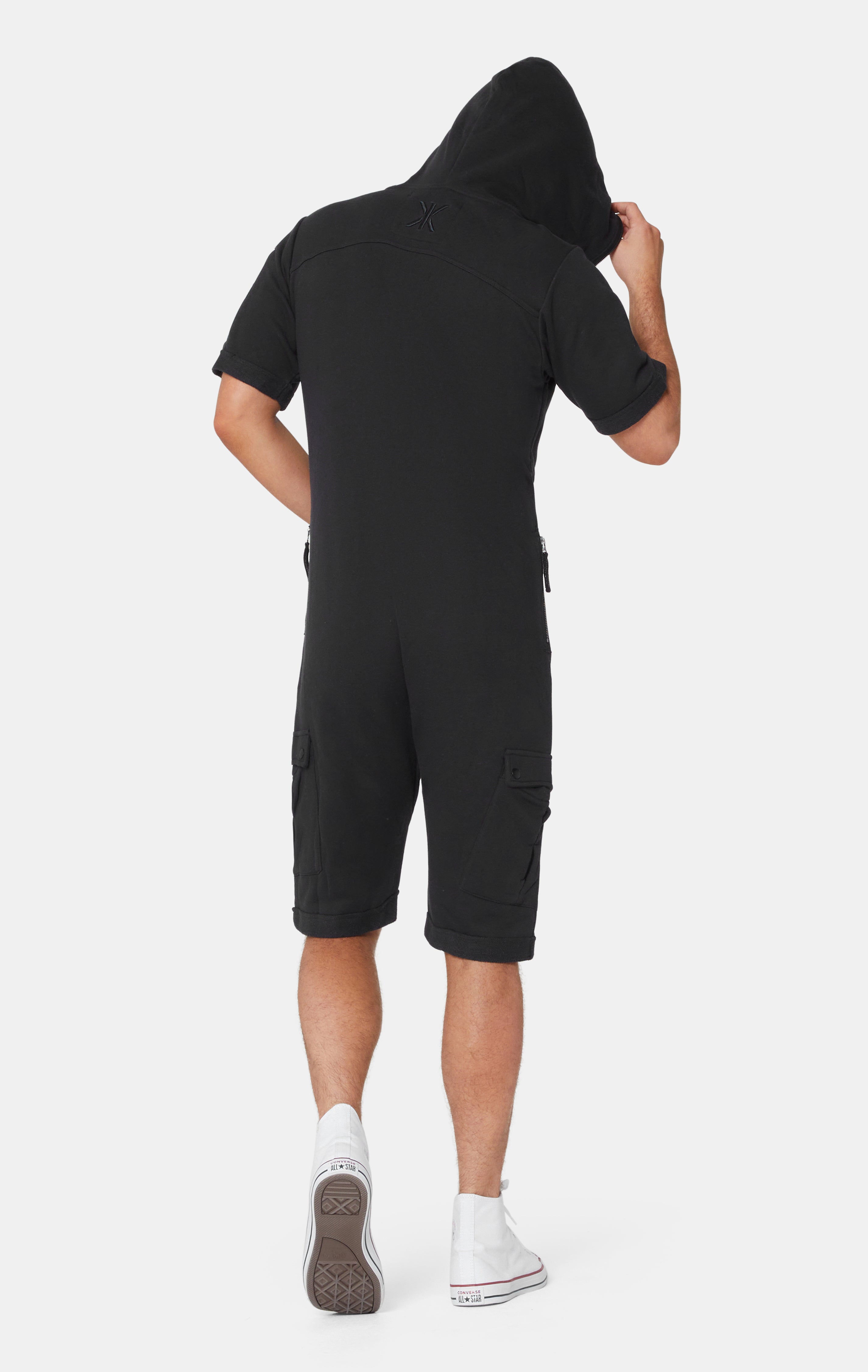 Cargo Short Jumpsuit Black