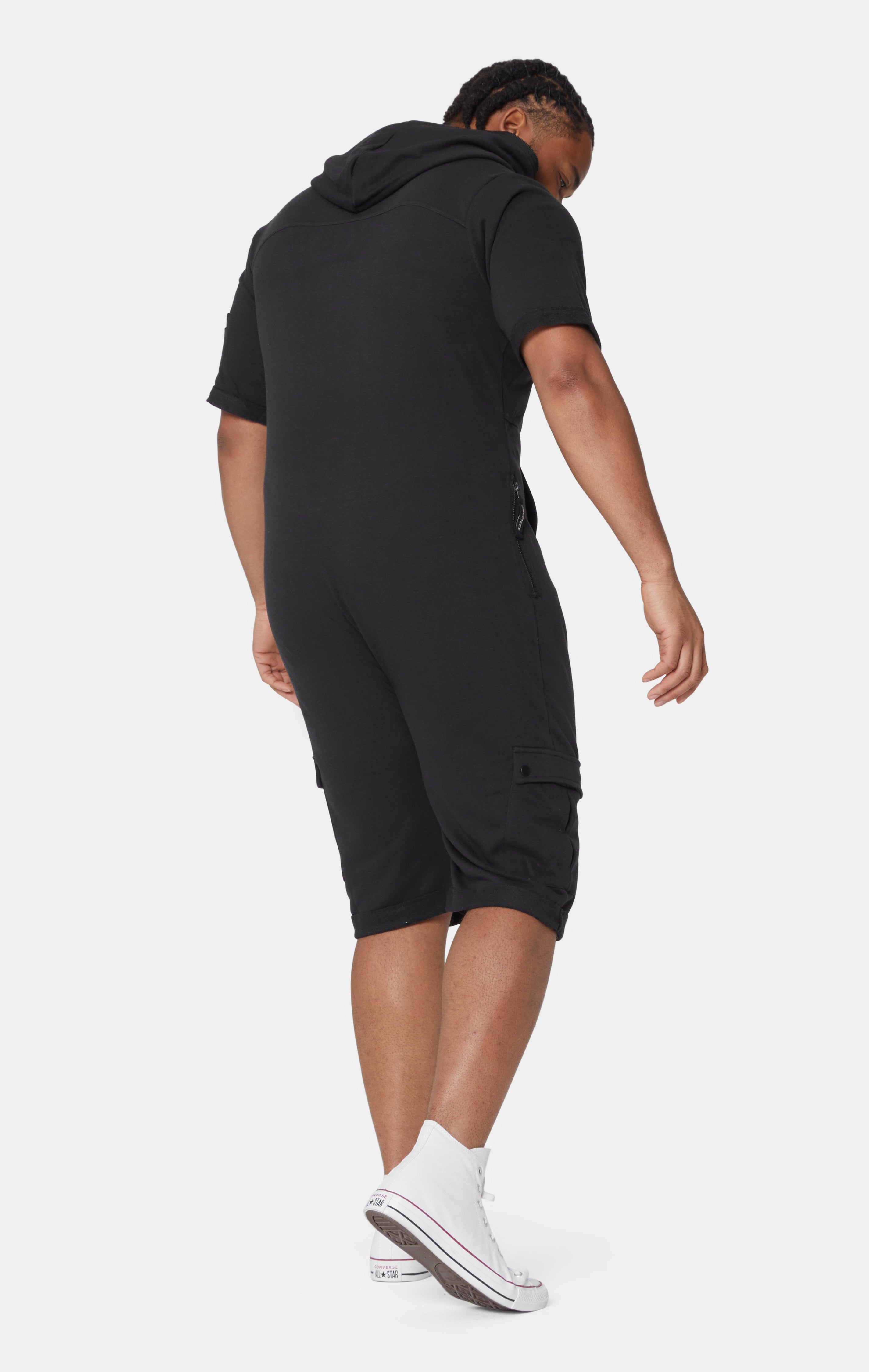 Cargo Short Jumpsuit Black