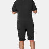 Cargo Short Jumpsuit Black