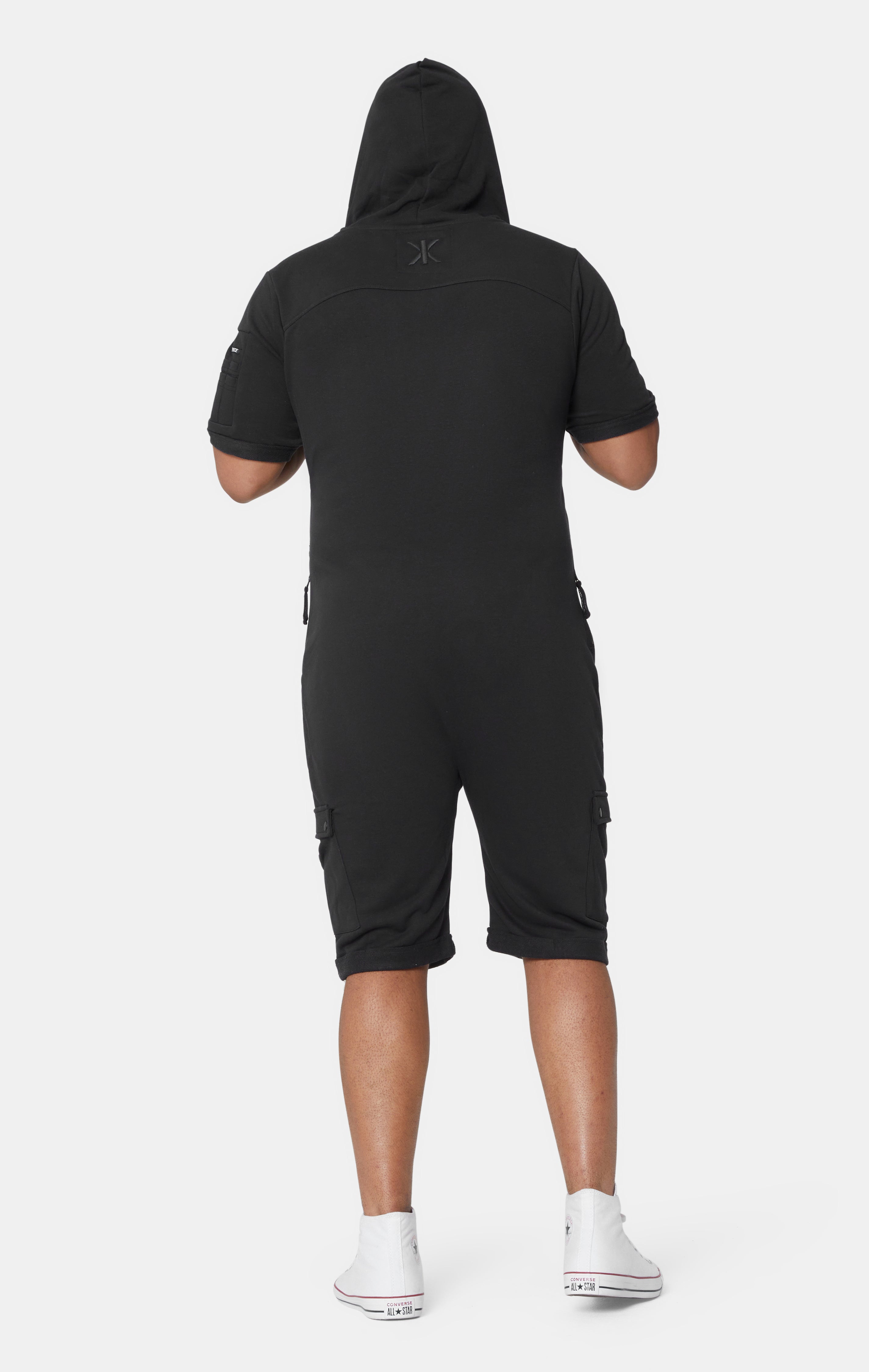Cargo Short Jumpsuit Black