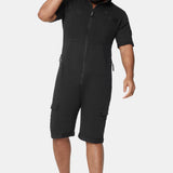 Cargo Short Jumpsuit Black