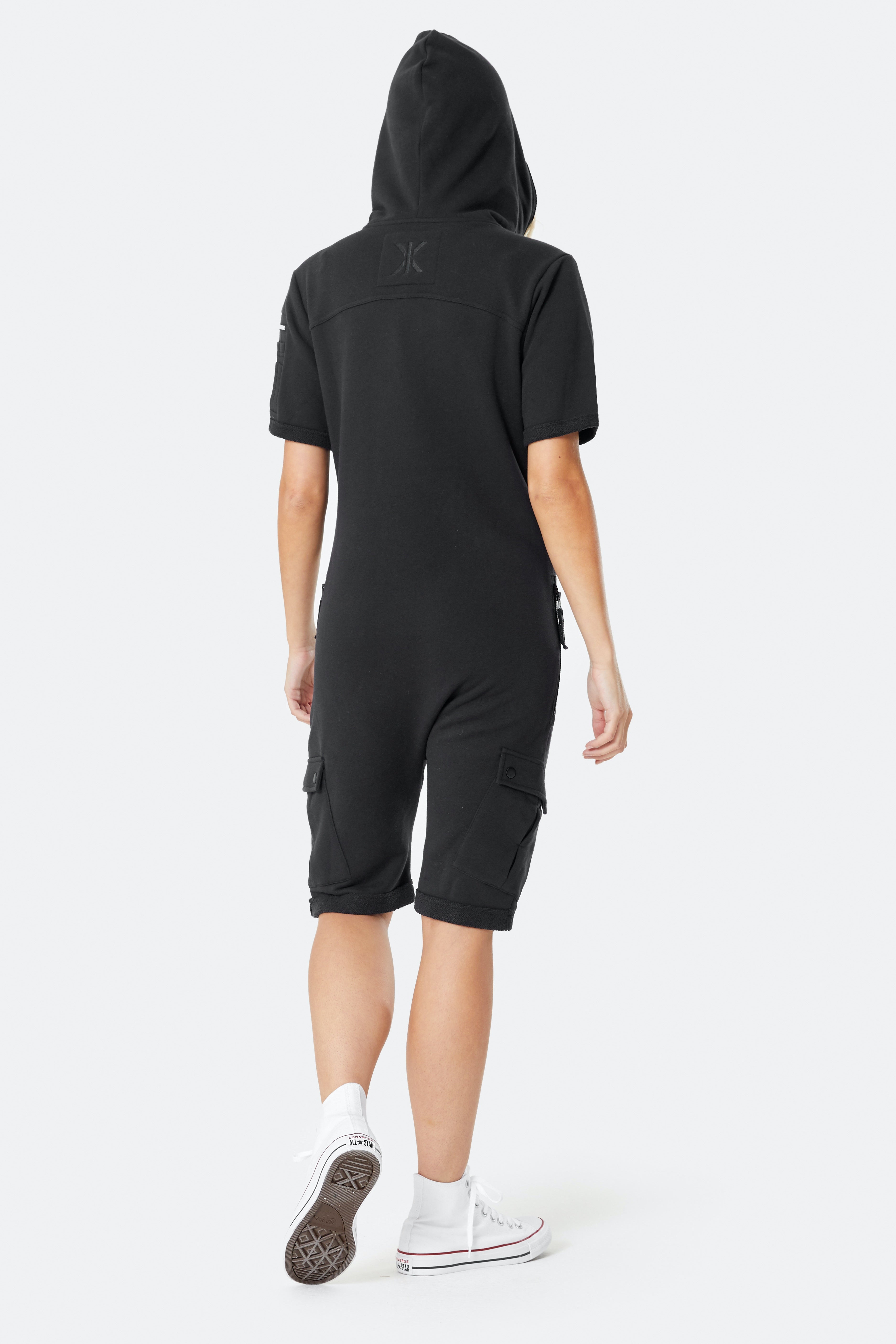 Cargo Short Jumpsuit Black