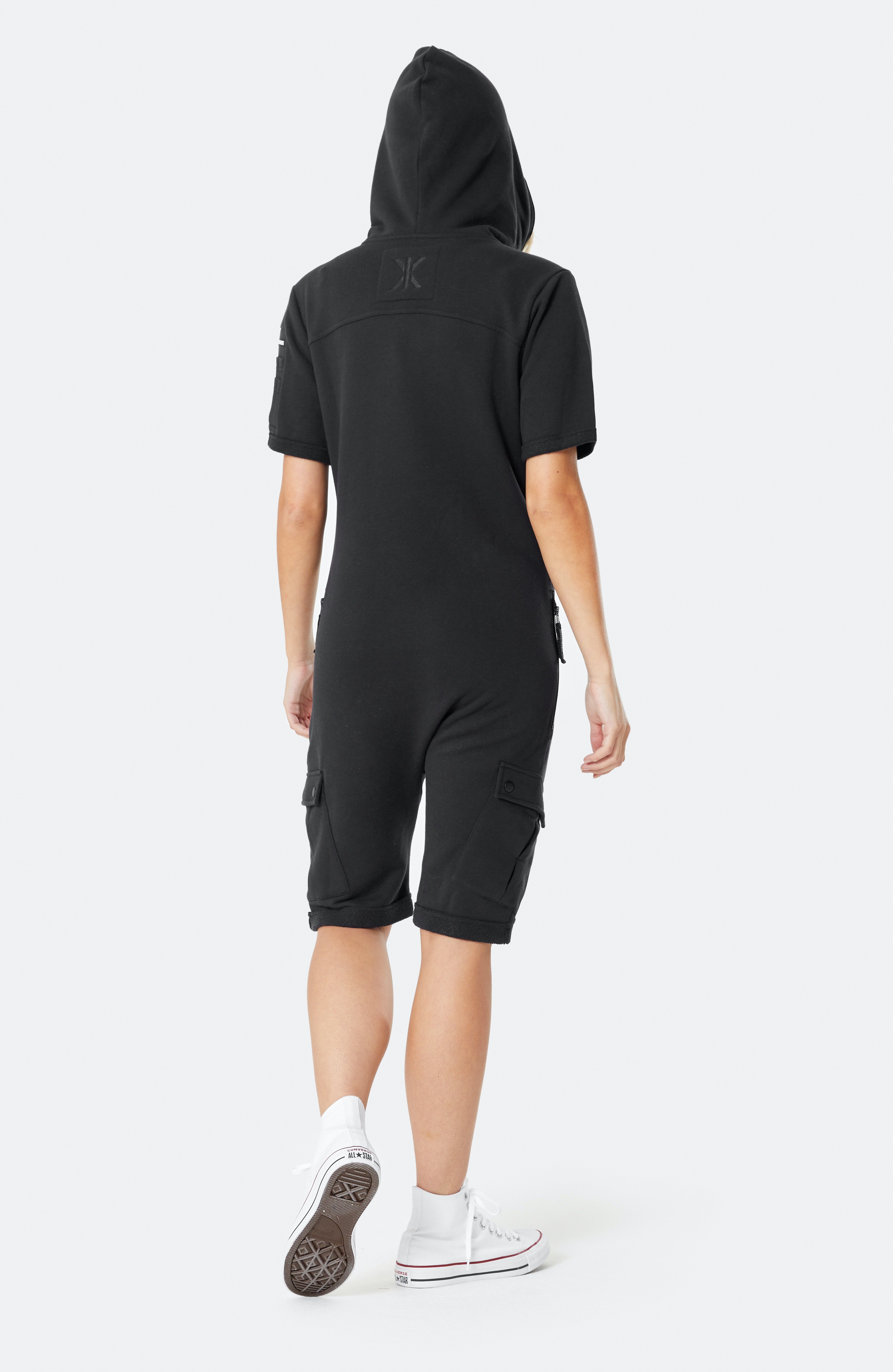 Cargo Short Jumpsuit Black