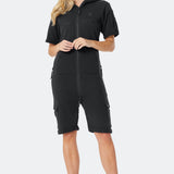 Cargo Short Jumpsuit Black