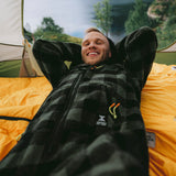 Checkered Fleece Jumpsuit Green