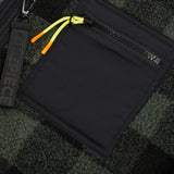 Checkered Fleece Jumpsuit Green