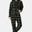 Checkered Fleece Jumpsuit Green