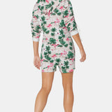 Flamingo Womens Short Jumpsuit Pink