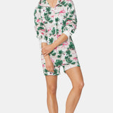 Flamingo Womens Short Jumpsuit Pink