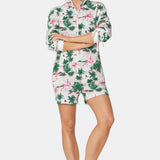 Flamingo Womens Short Jumpsuit Pink