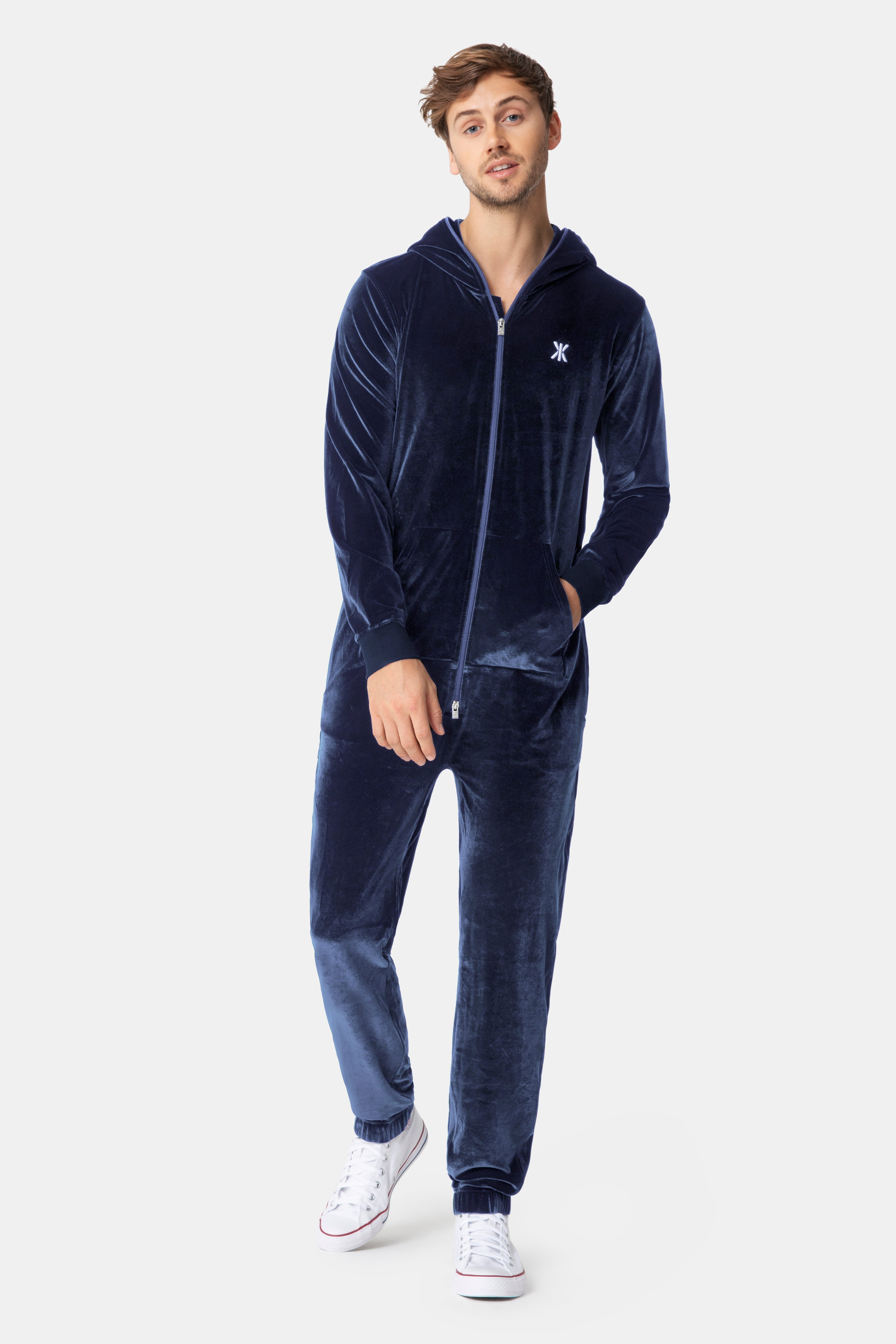 Original Velour Jumpsuit Navy