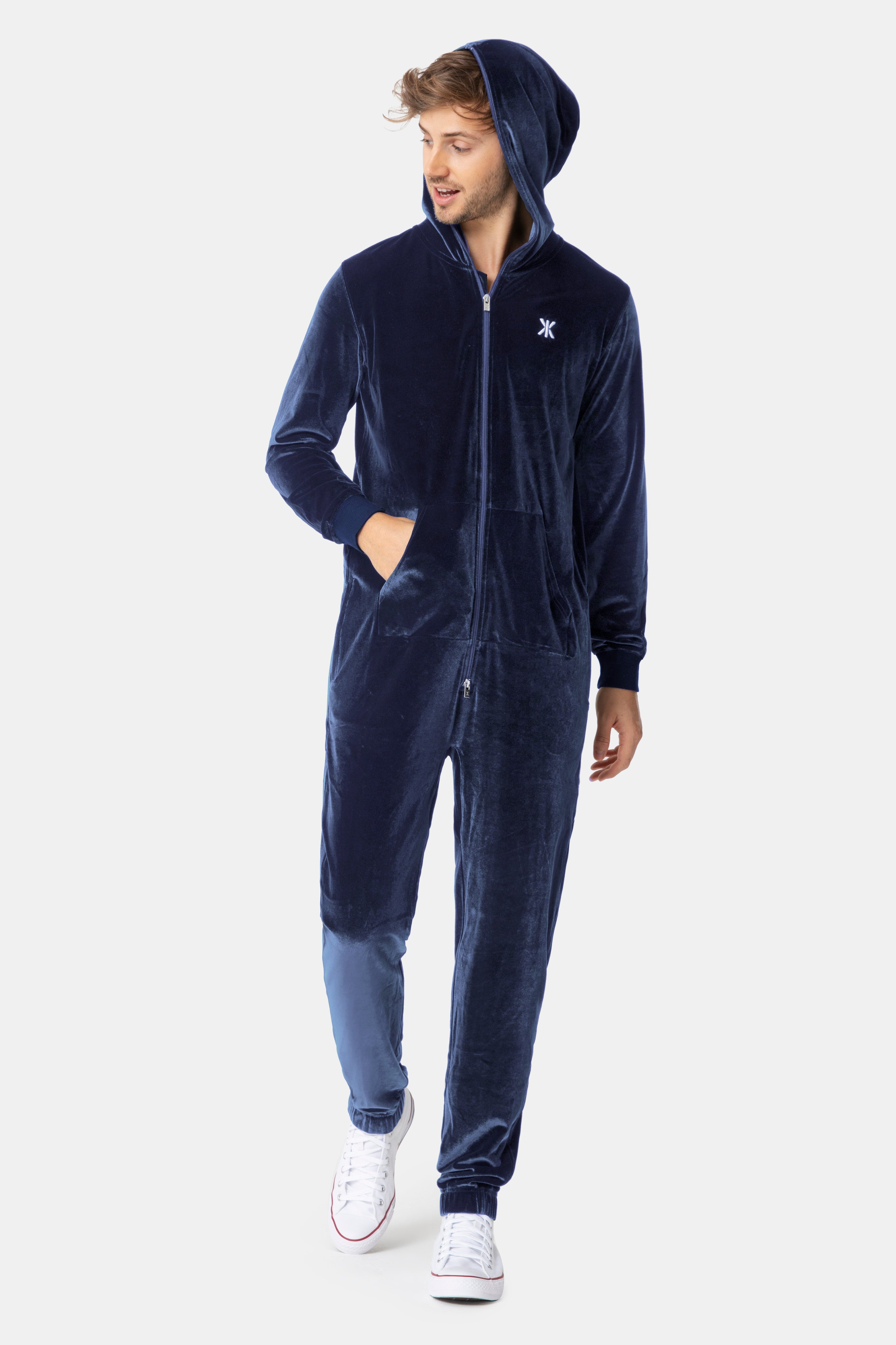 Original Velour Jumpsuit Navy