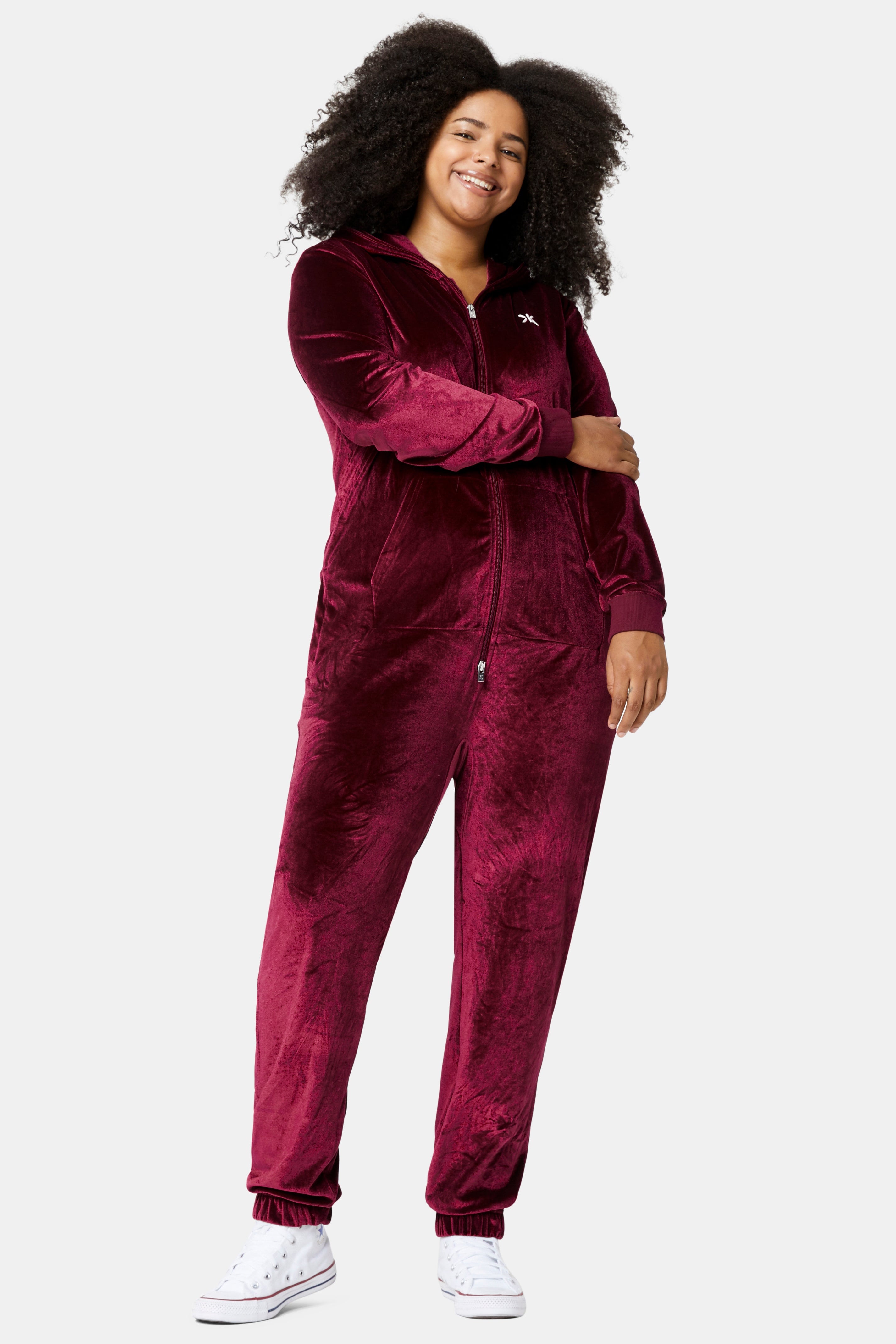 Original Velour Jumpsuit Red