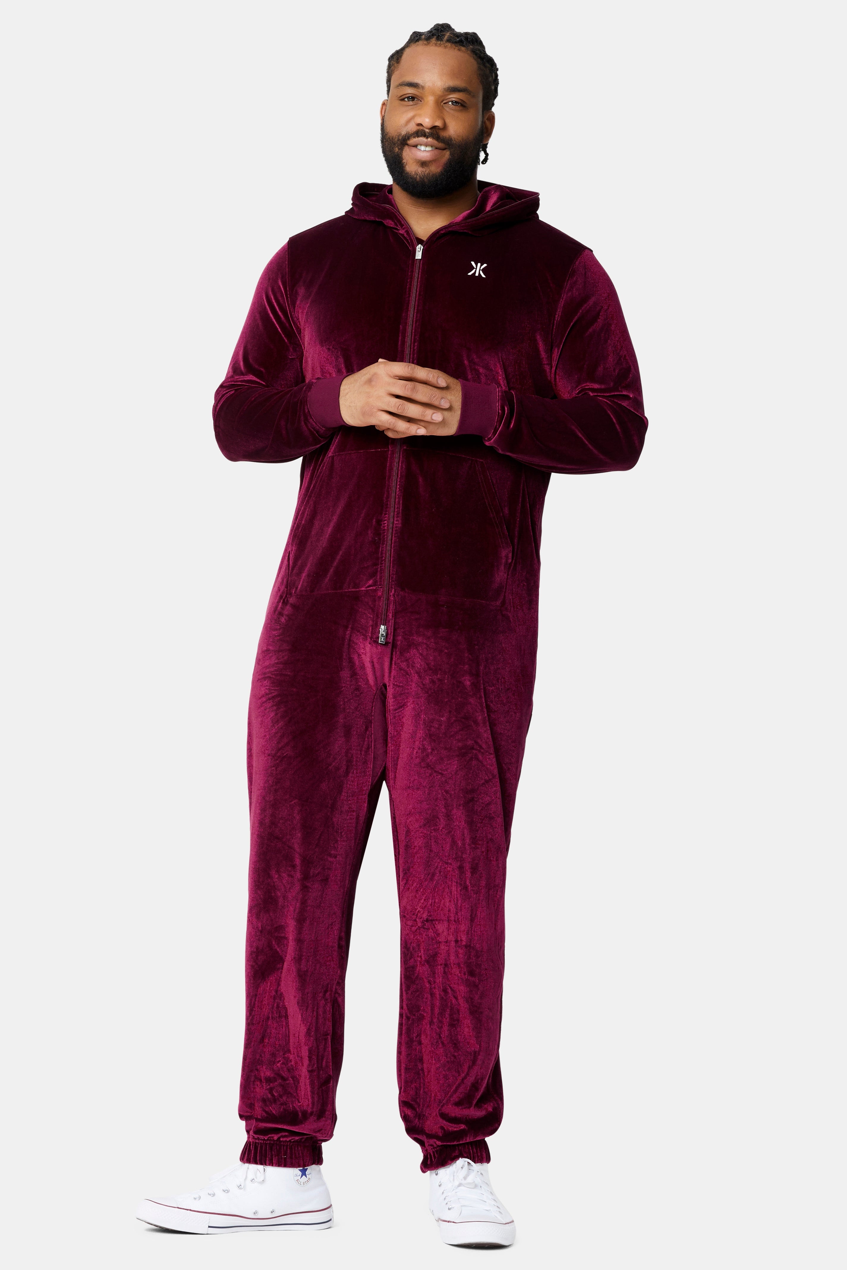 Original Velour Jumpsuit Red