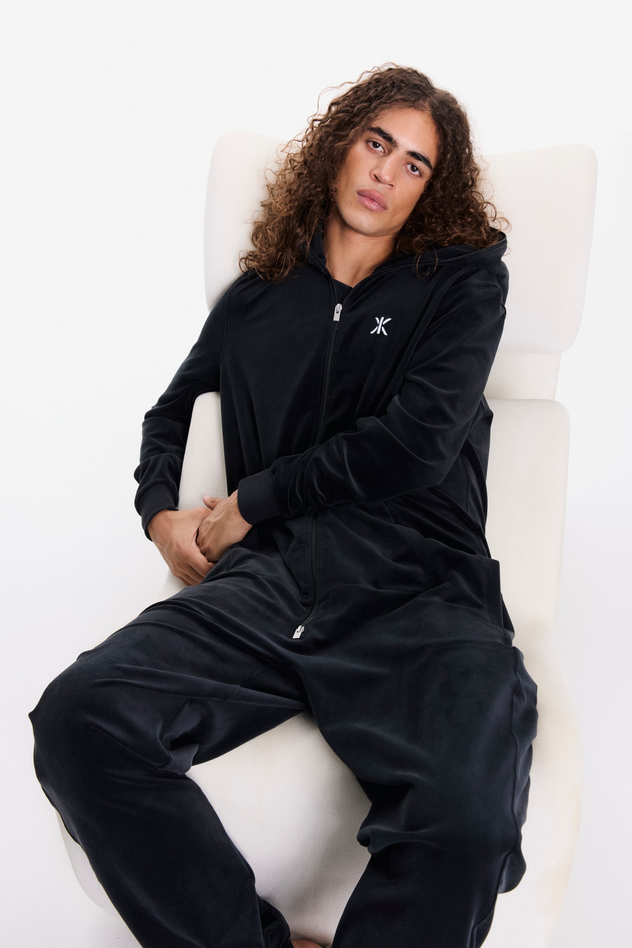 Original Velvet Jumpsuit Black