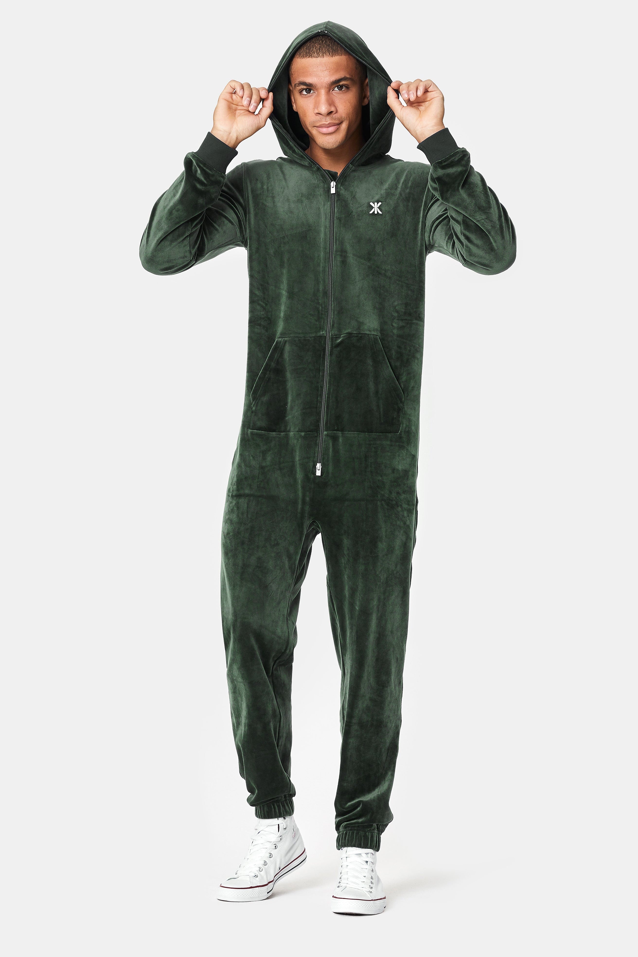 Original Velvet Jumpsuit Green