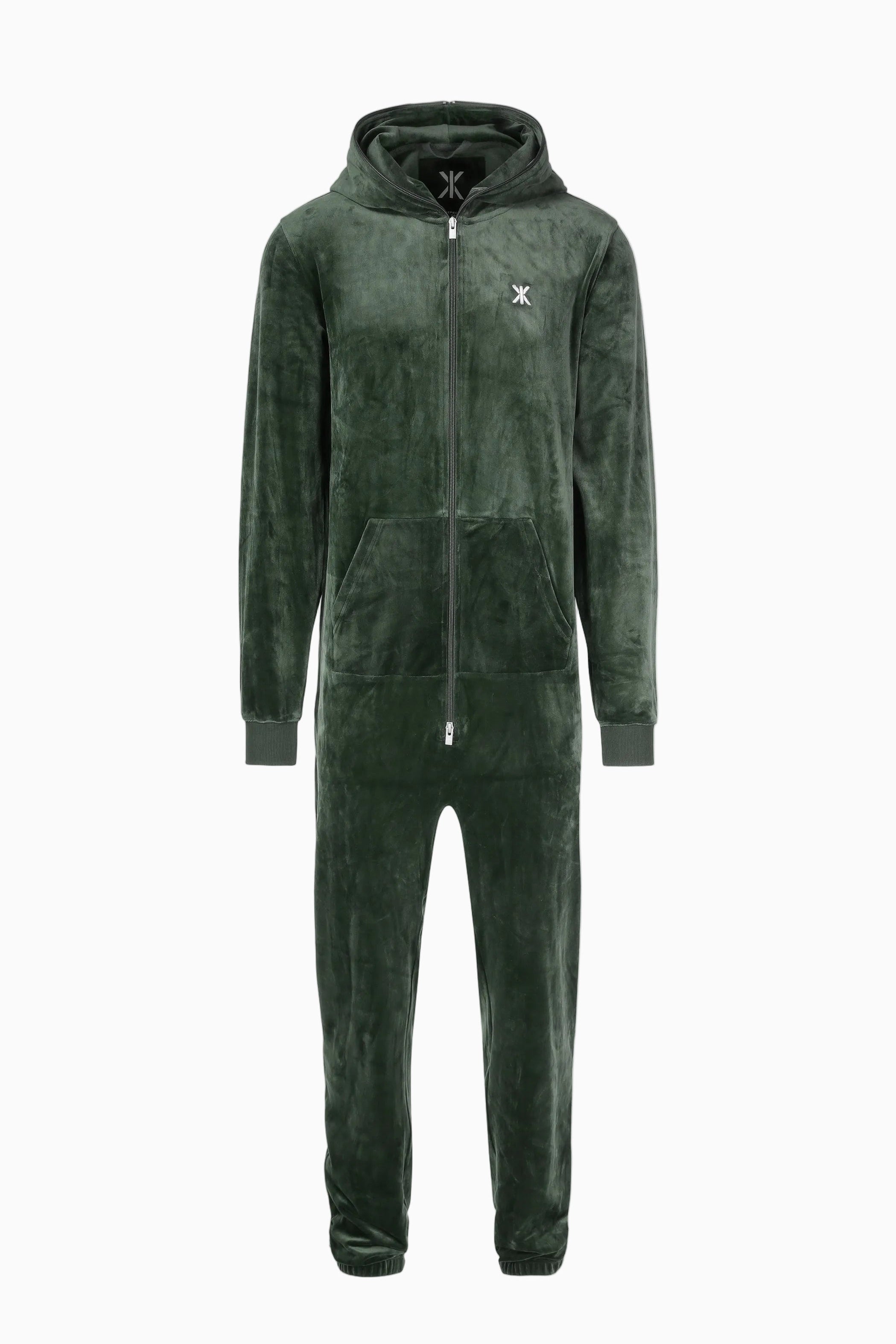 Original Velvet Jumpsuit Green