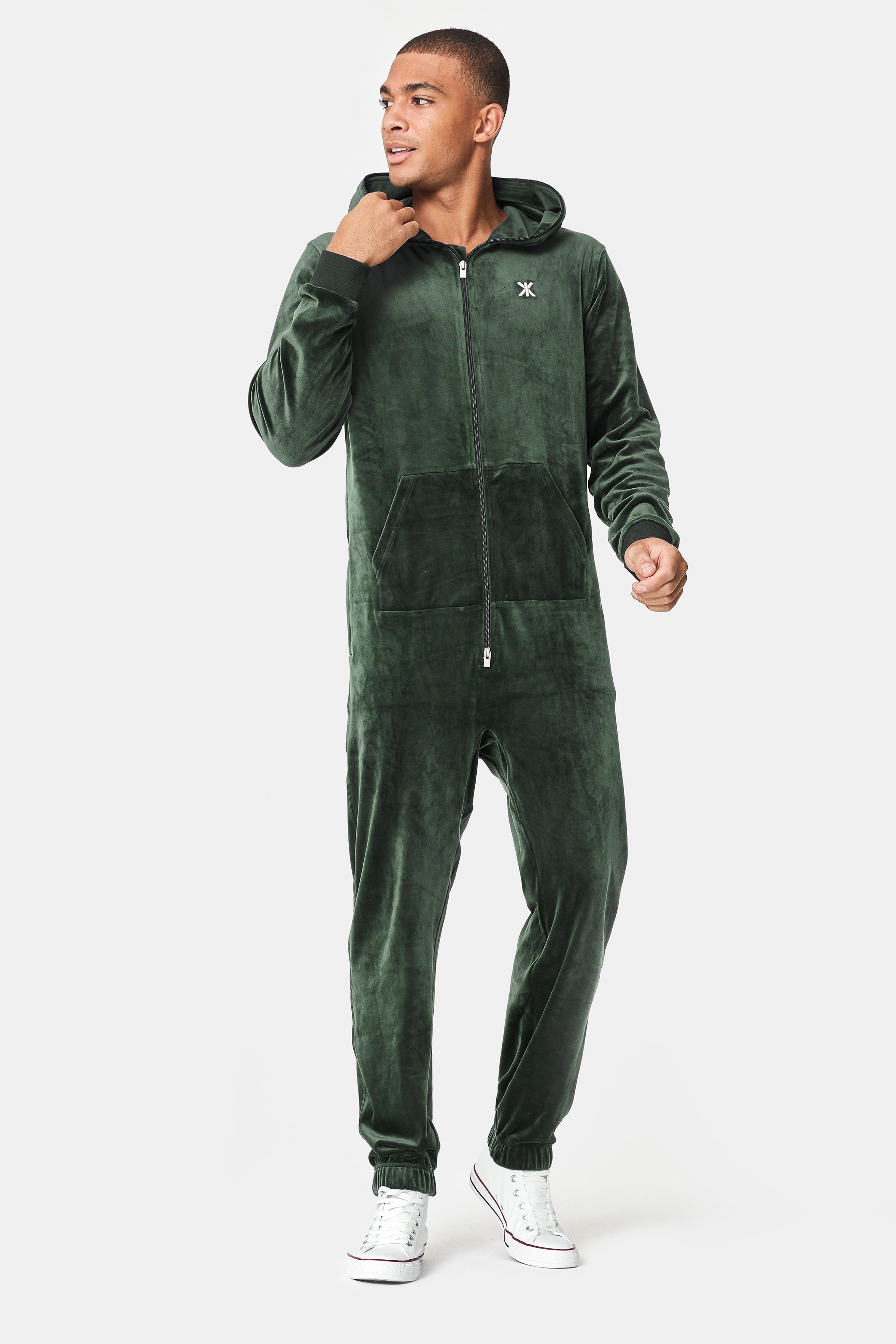 Original Velvet Jumpsuit Green
