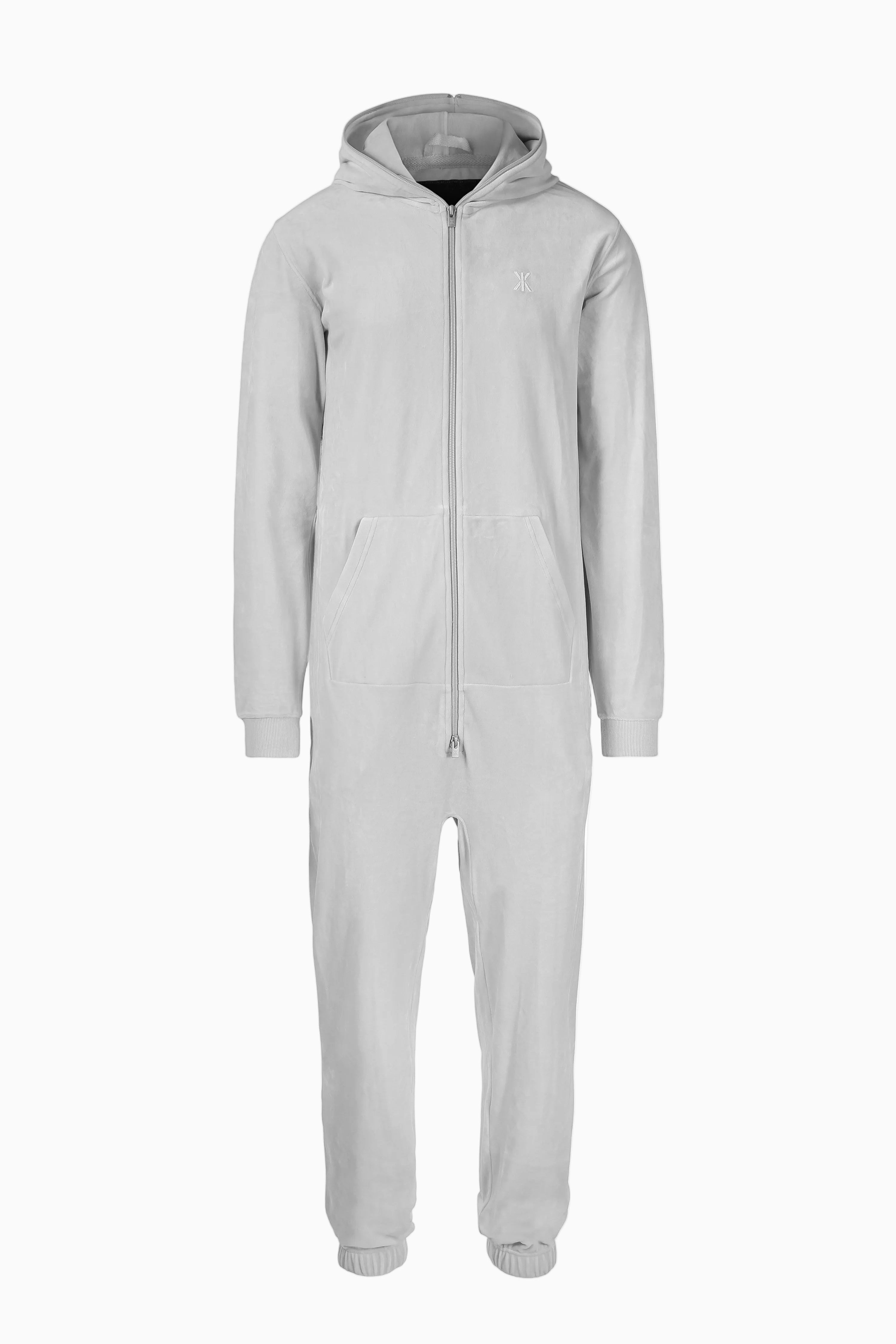 Original Velvet Jumpsuit Light Grey